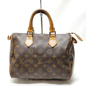Authentic Louis Vuitton Speedy 25 Brown Monogram Hand Bag mn525-012226
